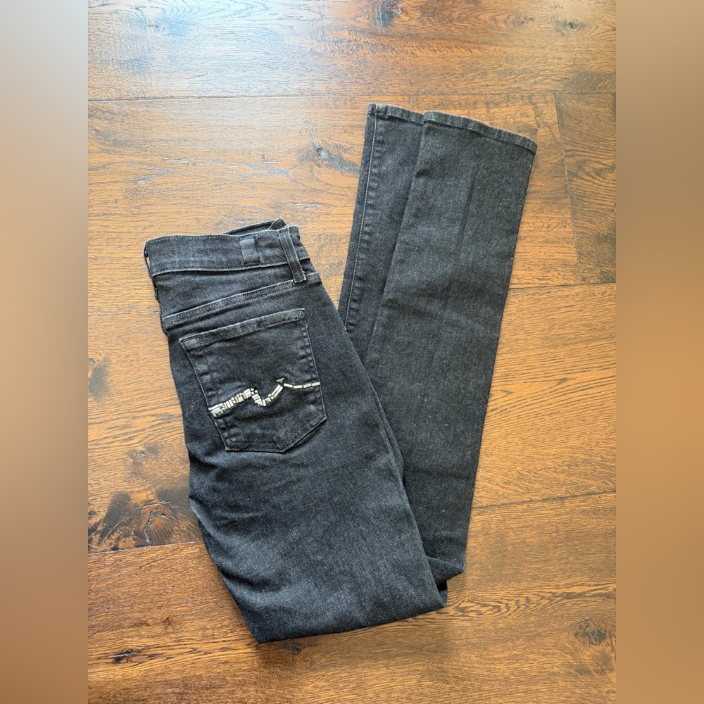 7 For All Mankind Black Jeans